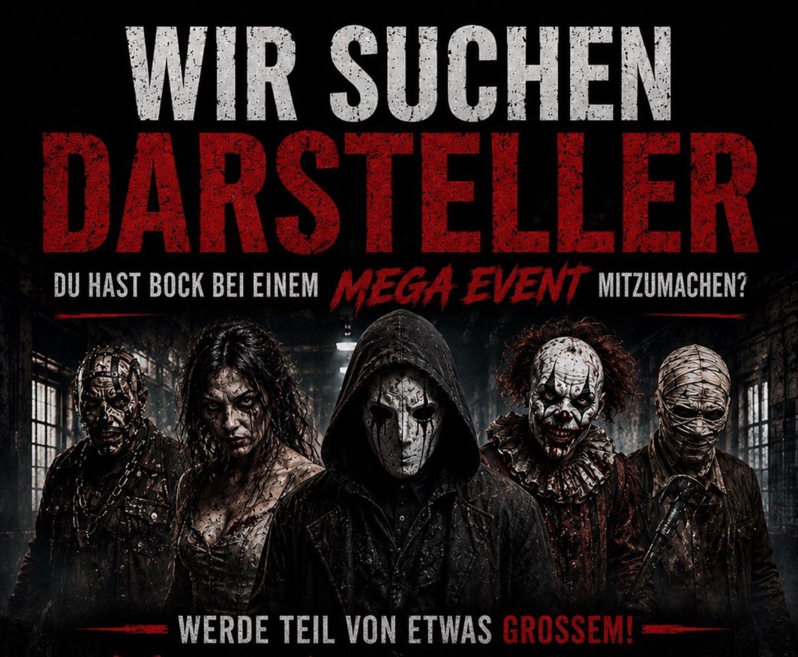 DarkZone Eventformate Casting — Wir suchen Darsteller